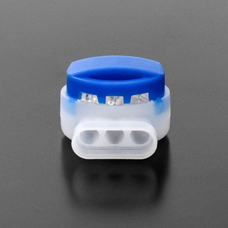 QWORK 50 Pack 3 Wire Connectors Electrical IDC 314-BOX Pigtail Connectors for 22-14 AWG Cables - Image 5